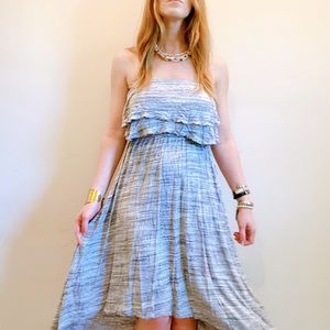 Target strapless grey high low dress